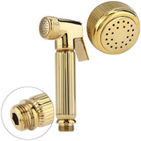 Solid Brass Wall Mount Shower Toilet Bathroom Handheld Bidet Diaper Spray Sprayer Shattaf Kit - Top-Down View
