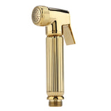 Solid Brass Wall Mount Shower Toilet Bathroom Handheld Bidet Diaper Spray Sprayer Shattaf Kit - Low Angle