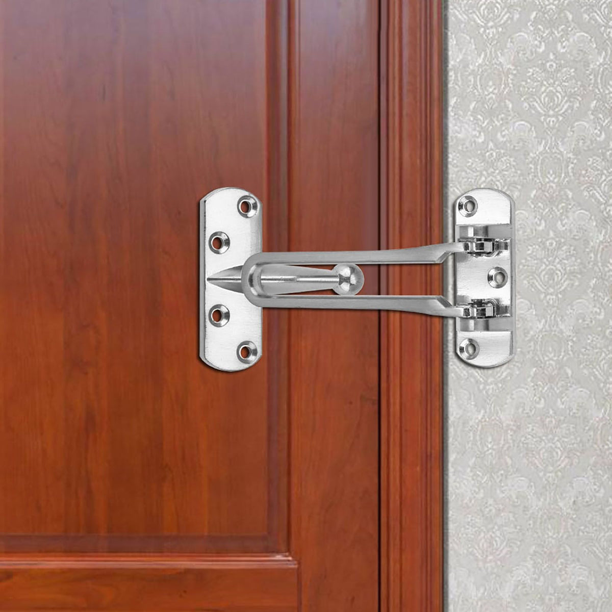 Heavy Duty Zinc Alloy Safety Guard Security Door Lock Latch for Home Hotel Door
