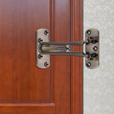 Heavy Duty Zinc Alloy Safety Guard Security Door Lock Latch for Home Hotel Door (Bronze) - Side View