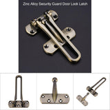 Heavy Duty Zinc Alloy Safety Guard Security Door Lock Latch for Home Hotel Door (Bronze)