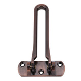 Heavy Duty Zinc Alloy Safety Guard Security Door Lock Latch for Home Hotel Door (Red Bronze) - Rear View