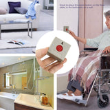 DC 24V Wired Safe Security Plastic Family Office Mini Emergency Alarm Panic Push Button - Rear View