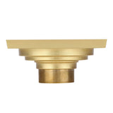 Antique Brass Square Floor Drain with Strainer Bathroom Washroom Drainage & Clean Accessories
