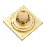 Antique Brass Square Floor Drain with Strainer Bathroom Washroom Drainage & Clean Accessories