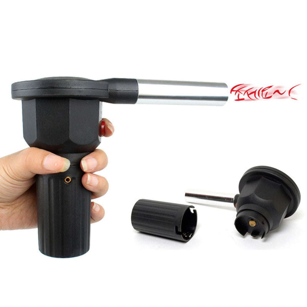Portable Battery Powered BBQ Fan Air Blower for Outdoor Camping Picnic Charcoal Grill Barbecue
