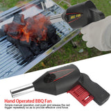 Portable Manual Operated BBQ Fan Air Blower for Outdoor Camping Picnic Grill Barbecue Tool