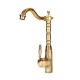 Antique Retro Style Solid Brass Kitchen Bathroom Basin Sink Faucet Hot Cold Pipes Mixer Tap - Extra Image