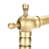 Antique Retro Style Solid Brass Kitchen Bathroom Basin Sink Faucet Hot Cold Pipes Mixer Tap