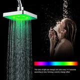 7 Colors LED Romantic Light Water Bath Home Bathroom Shower Head - Side View