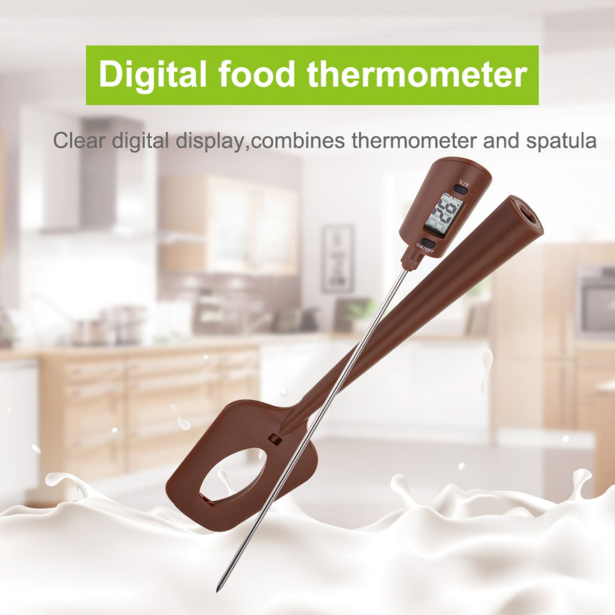 Portable Household Kitchen Digital Cooking Food Thermometer For Chocolate Syrup Sauce