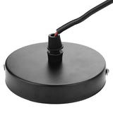 E27 Vintage Pendant Light Holder with Pull Chain Switch Lamp Base Ceiling Mounted (Bronze) - Low Angle