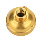 E27 Aluminum Vintage Light Socket with Pull Chain Desk Lamp Lighting Holder Screw Base (Golden)