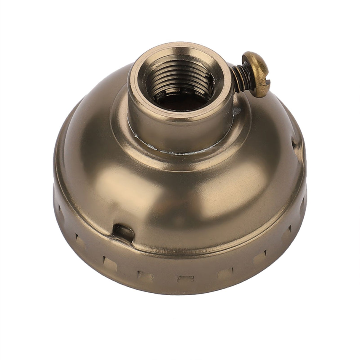 E27 Aluminum Vintage Light Socket with Pull Chain Desk Lamp Lighting Holder Screw Base (Bronze)
