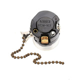 E27 Aluminum Vintage Light Socket with Pull Chain Desk Lamp Lighting Holder Screw Base (Bronze)