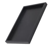 Rectangle Shape Solid Wood Tea Coffee Snack Food Serving Tray Plate Restaurant Trays 25*18*2cm - Top-Down View