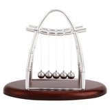 Newton's Cradle Balance Steel Balls Physics Science Pendulum Ornaments Toy Desk - Top-Down View