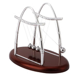 Newton's Cradle Balance Steel Balls Physics Science Pendulum Ornaments Toy Desk - 45-Degree Angle