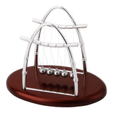 Newton's Cradle Balance Steel Balls Physics Science Pendulum Ornaments Toy Desk - Close-Up Angle