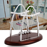 Newton's Cradle Balance Steel Balls Physics Science Pendulum Ornaments Toy Desk - Extra Image
