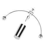 Mini Newton's Cradle Balance Ball Physics Classic Science Fun Office Desk Toy - Close-Up Angle