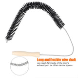 Clothes Dryer Vent Brush Long Flexible Rod Cleaning Tool for Dirt Dust Lint Blockage Removal
