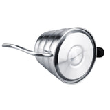 304 Stainless Steel Pour Over Coffee Gooseneck Kettle Teapot with Thermometer Home 1.2L - Close-Up Angle