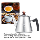 1.2L Stainless Steel Stove top Teapot Tea Coffee Pot Kettle Heat Resistant Handle Matte