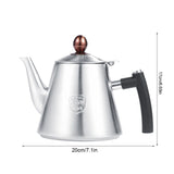 1.2L Stainless Steel Stove top Teapot Tea Coffee Pot Kettle Heat Resistant Handle Matte - 45-Degree Angle