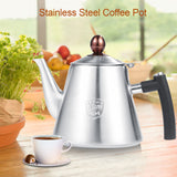 1.2L Stainless Steel Stove top Teapot Tea Coffee Pot Kettle Heat Resistant Handle Matte - Close-Up Angle