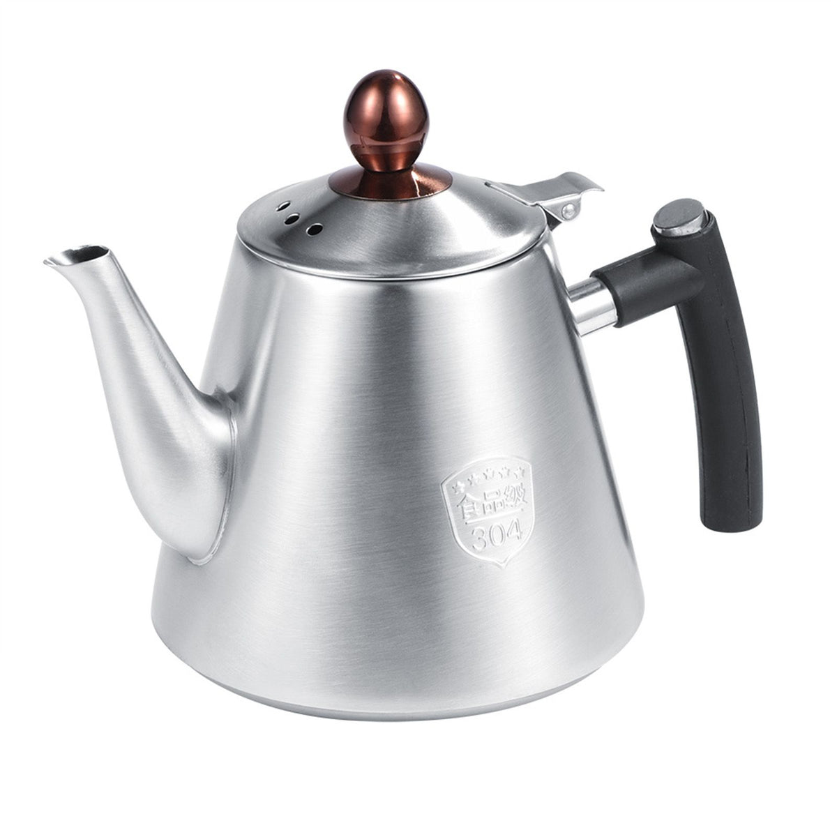 1.2L Stainless Steel Stove top Teapot Tea Coffee Pot Kettle Heat Resistant Handle Matte