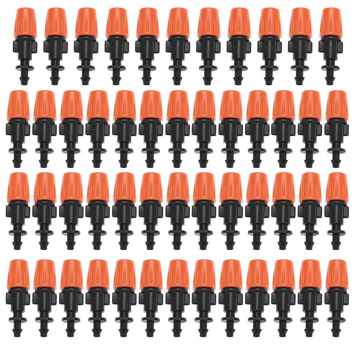 50pcs/set Adjustable Garden Drip Irrigation Misting Nozzles Micro Flowing Sprinkler Head Atomizer