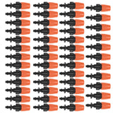 50pcs/set Adjustable Garden Drip Irrigation Misting Nozzles Micro Flowing Sprinkler Head Atomizer - Front View