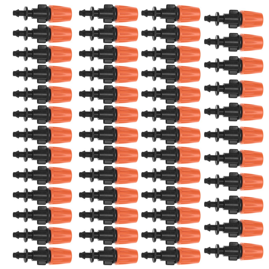 50pcs/set Adjustable Garden Drip Irrigation Misting Nozzles Micro Flowing Sprinkler Head Atomizer