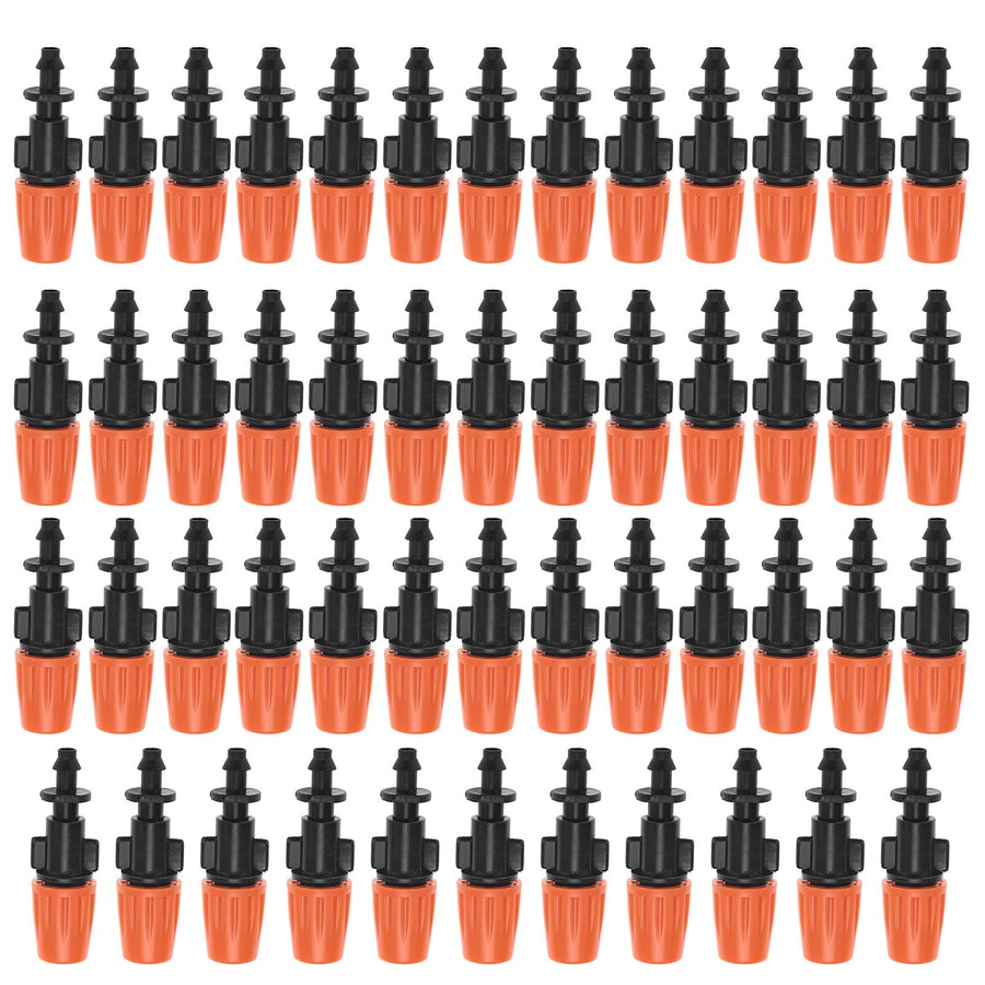 50pcs/set Adjustable Garden Drip Irrigation Misting Nozzles Micro Flowing Sprinkler Head Atomizer