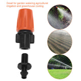 50pcs/set Adjustable Garden Drip Irrigation Misting Nozzles Micro Flowing Sprinkler Head Atomizer - Low Angle