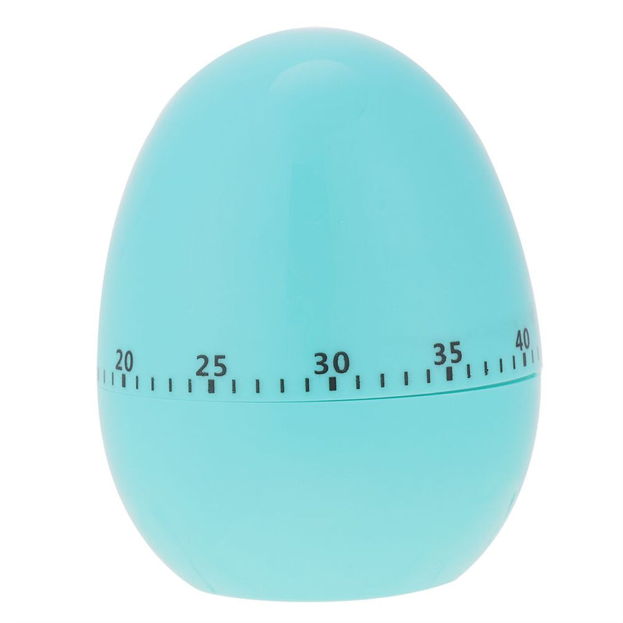 Plastic Cartoon Cute Egg Manual Timer Kitchen Cooking Tool 55 Minutes Mechanical Alarm Blue