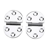 2PCS 180 Degree Copper Hinges for Folding Tabletop Sewing Machine Table - Front View