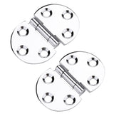 2PCS 180 Degree Copper Hinges for Folding Tabletop Sewing Machine Table