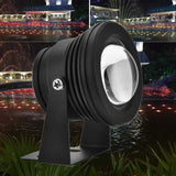 12V 10W RGB Waterproof Aquarium LED Spotlight Lamp for Fish Tank Pool Garden Underwater Black