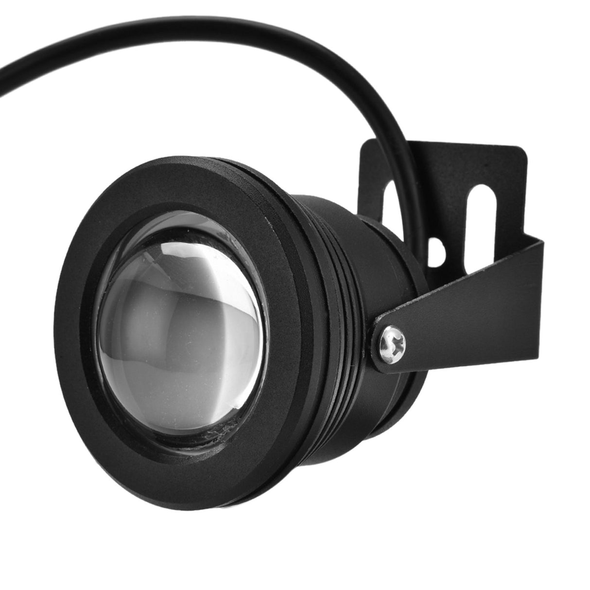 12V 10W RGB Waterproof Aquarium LED Spotlight Lamp for Fish Tank Pool Garden Underwater Black