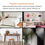 E26/E27 Vintage Industrial Ceiling/Wall Light Base Holder Pendant Bulb Lamp Screw Socket Gold