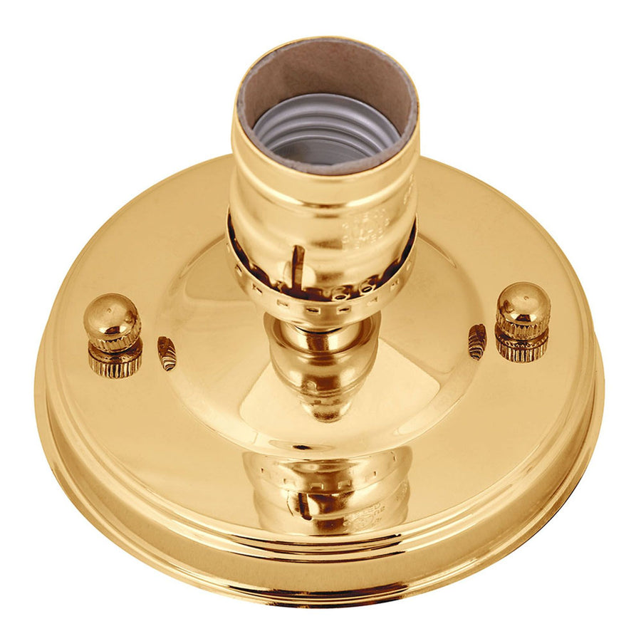 E26/E27 Vintage Industrial Ceiling/Wall Light Base Holder Pendant Bulb Lamp Screw Socket Gold