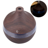 300ml Wood Grain USB Humidifier Colorful LED Night Light Mist Maker for Office Car Home