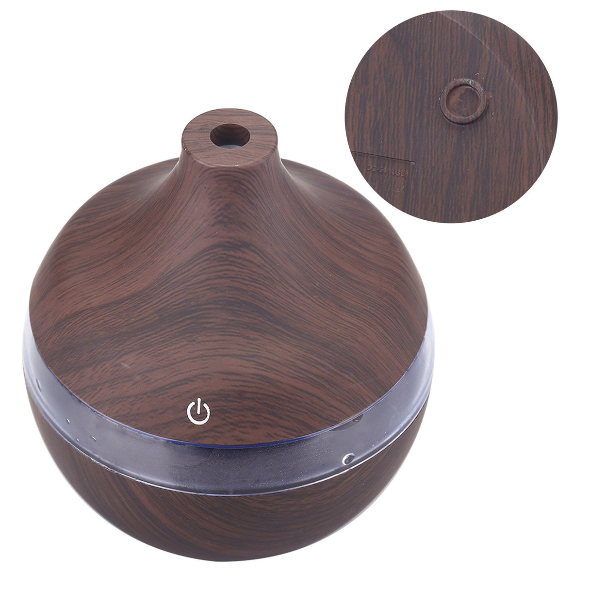 300ml Wood Grain USB Humidifier Colorful LED Night Light Mist Maker for Office Car Home
