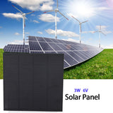 Portable 3W 6V Silicon Solar Charger Panel Outdoor for Solar Garden Lighting
