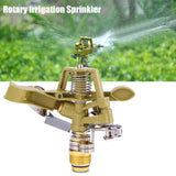 360° Rotary Zinc Alloy Water Irrigation Sprayer Sprinkler For Garden Yard Lawn 1/2 Inch - 45-Degree Angle