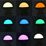 E27 3W RGB LED Color Changing Candle Light Lamp Bulb Remote Control Kit - Rear View