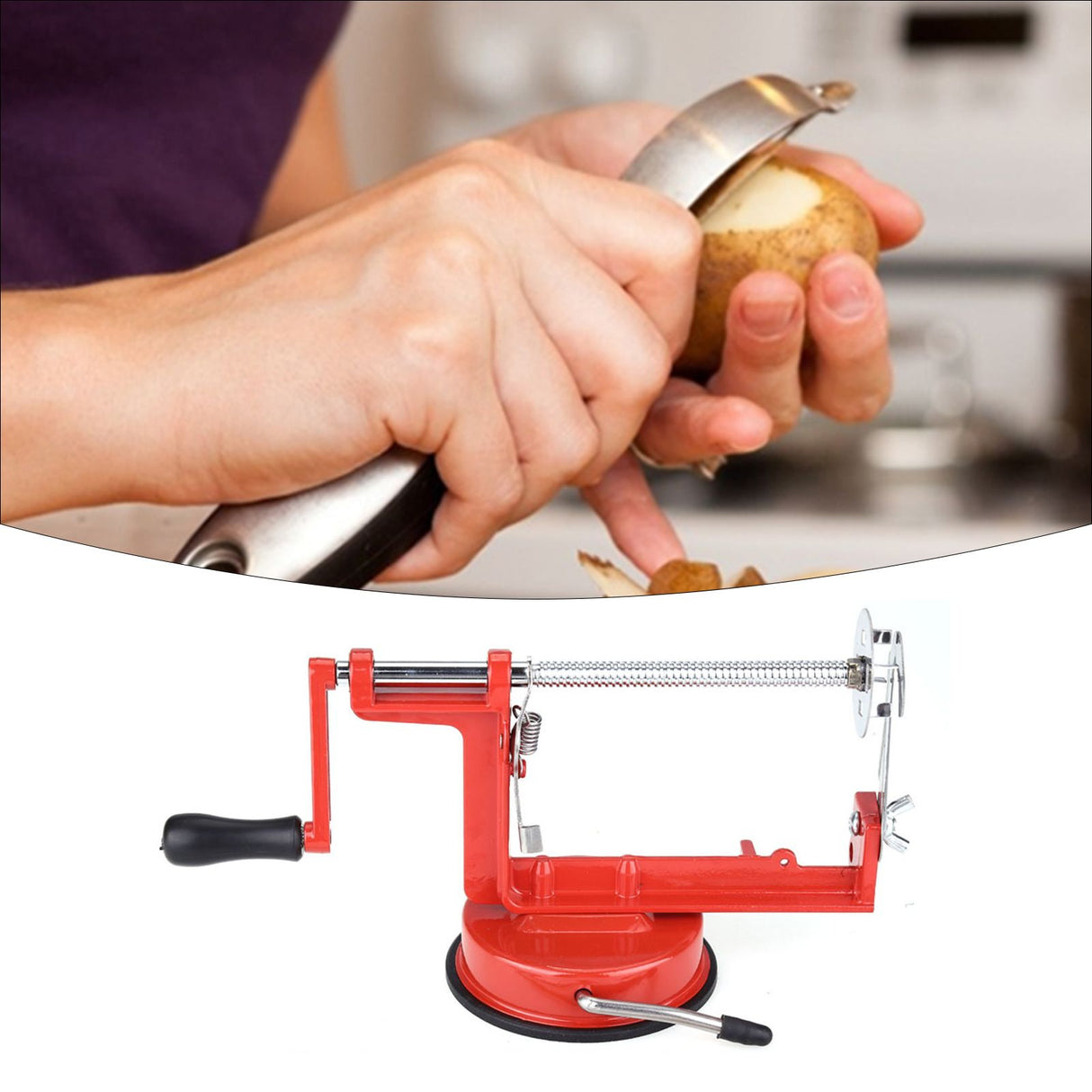 Manual Spiral Potato Cucumber Tornado Twister Cutter Vegetable Fruit Chips Making Tool