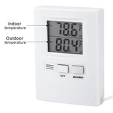 High Precision LCD Digital Indoor&Outdoor Thermometer Temperature Meter Tester Battery Powered - Low Angle